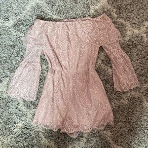 BB Dakota off the shoulder romper!